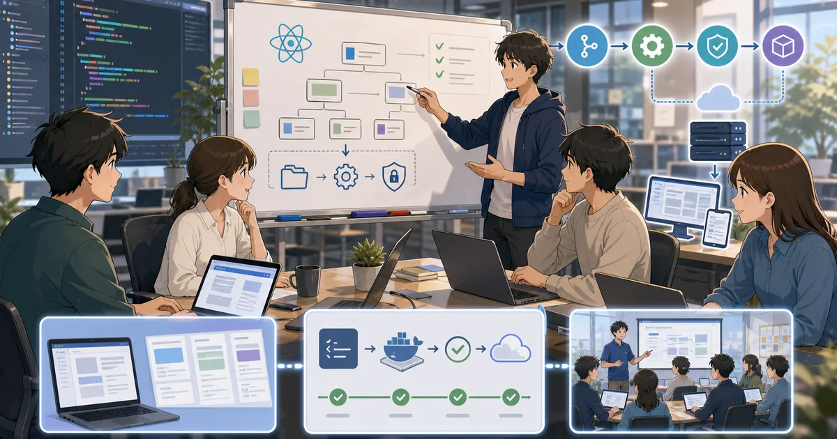 React開発環境整備支援の事例画像