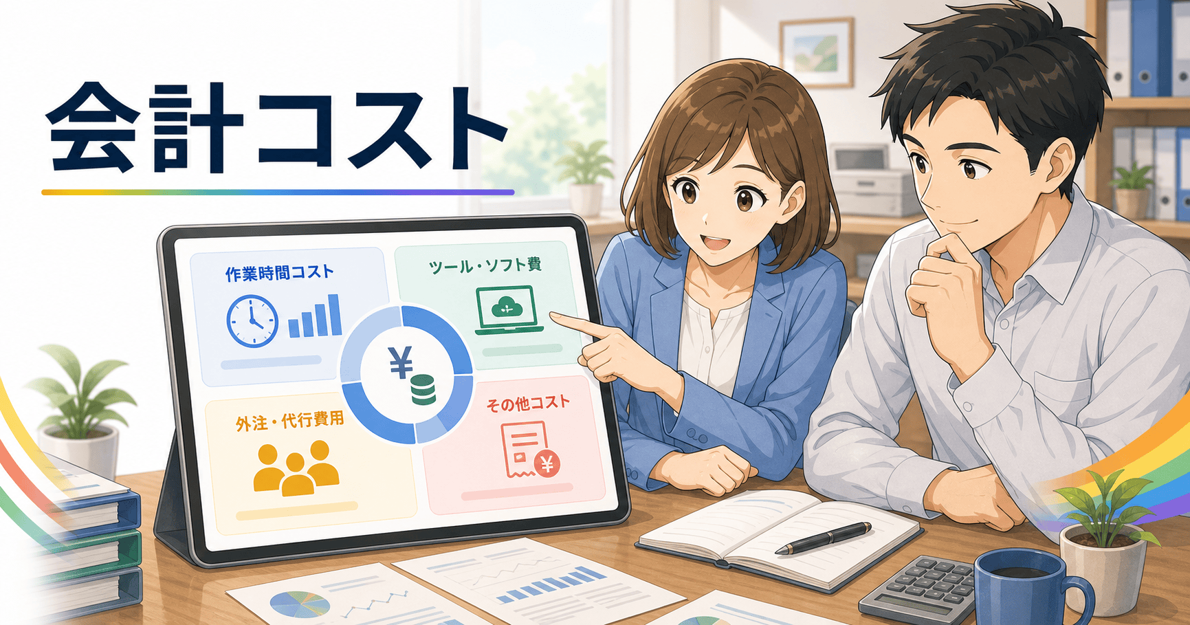 顧問料以外にかかる会計コストの見直し方のアイキャッチ