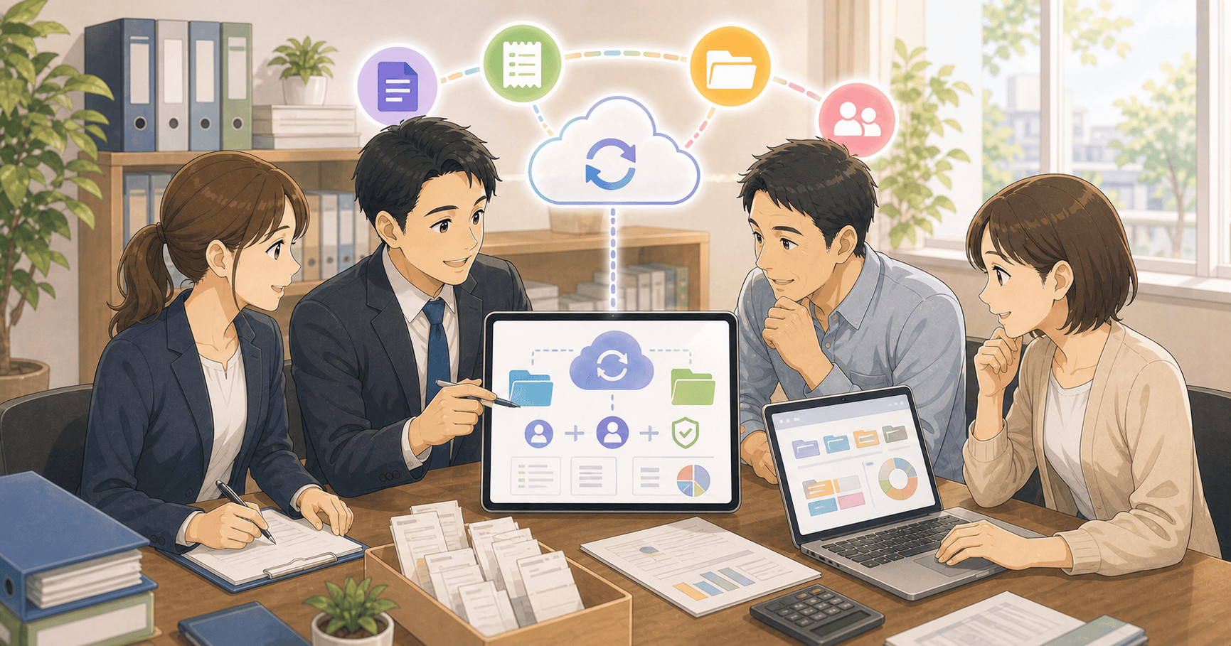 会計事務所が顧客とデータ共有を進めるのアイキャッチ