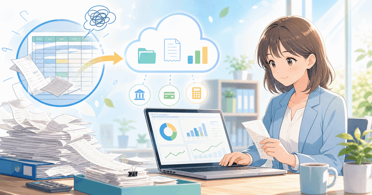 中小企業の会計管理をExcelから卒業する第一歩のアイキャッチ