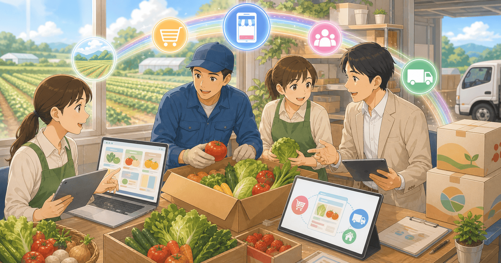 農業の販路をECで広げるのアイキャッチ