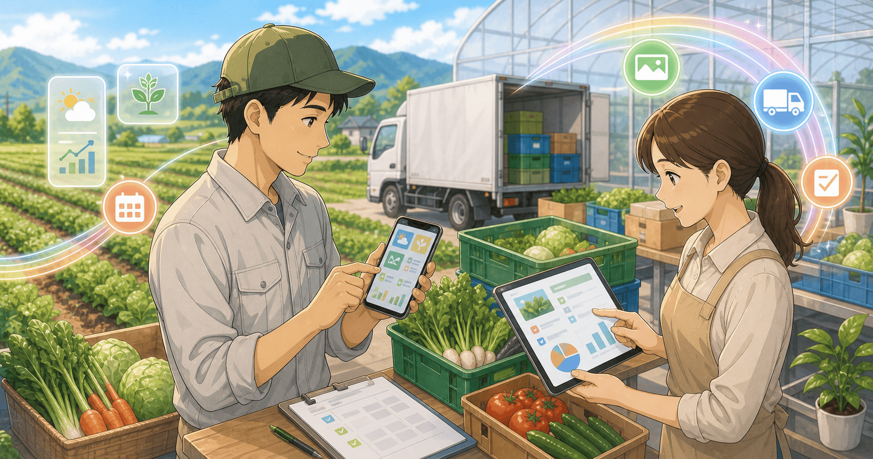 農業の生産・出荷記録をデジタル化するのアイキャッチ