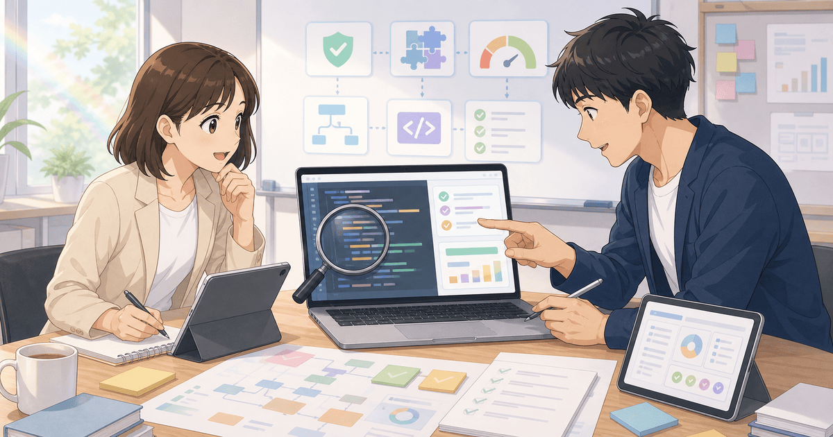 AIが書いたコードの品質を見極める観点のアイキャッチ