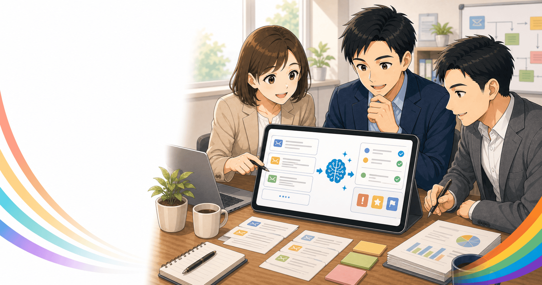 生成AIで長文メールを要点に整理するのアイキャッチ