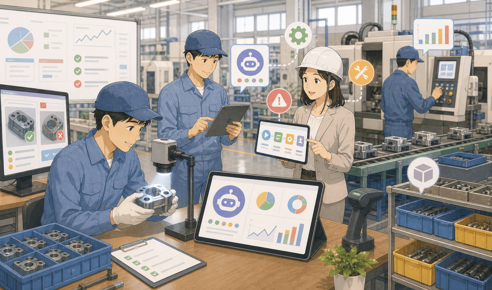 製造業で使える身近なAI活用アイデアのアイキャッチ