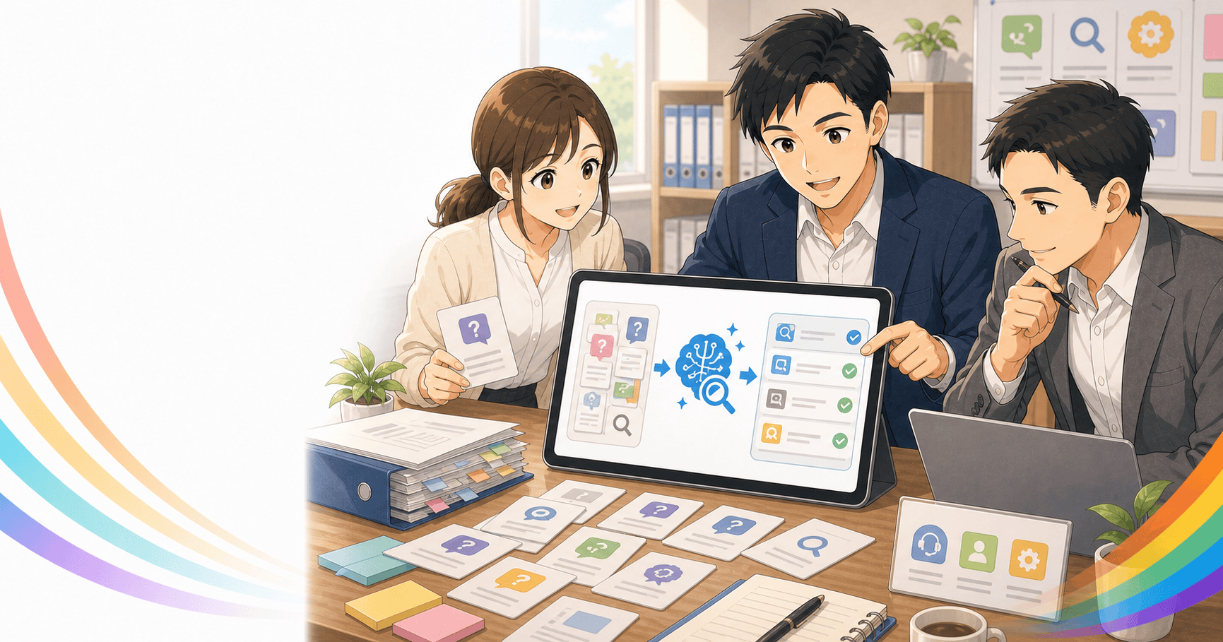 生成AIで社内問い合わせに答える下地を作るのアイキャッチ