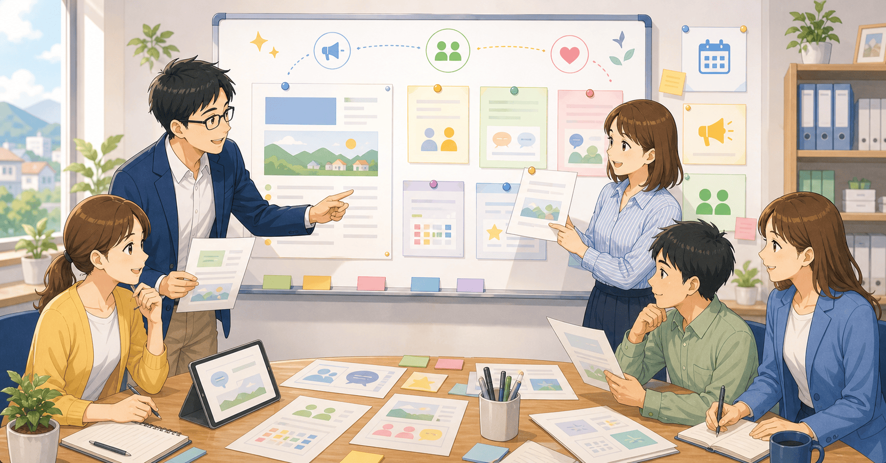生成AIで社内報・お知らせを作るのアイキャッチ