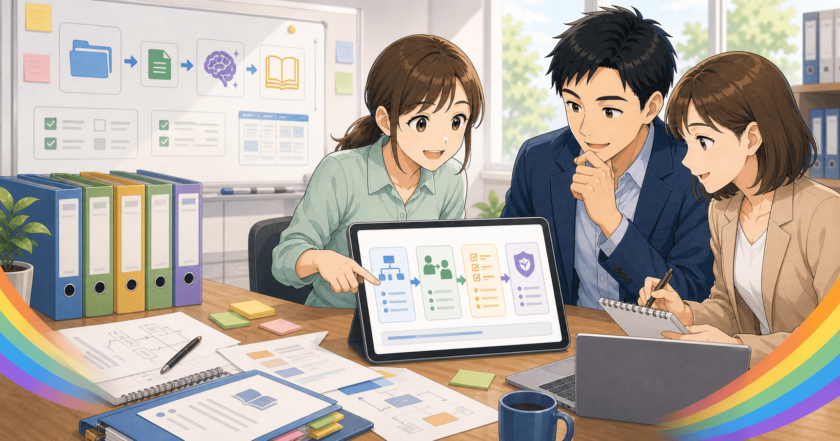 生成AIで社内マニュアルのたたき台を作るのアイキャッチ