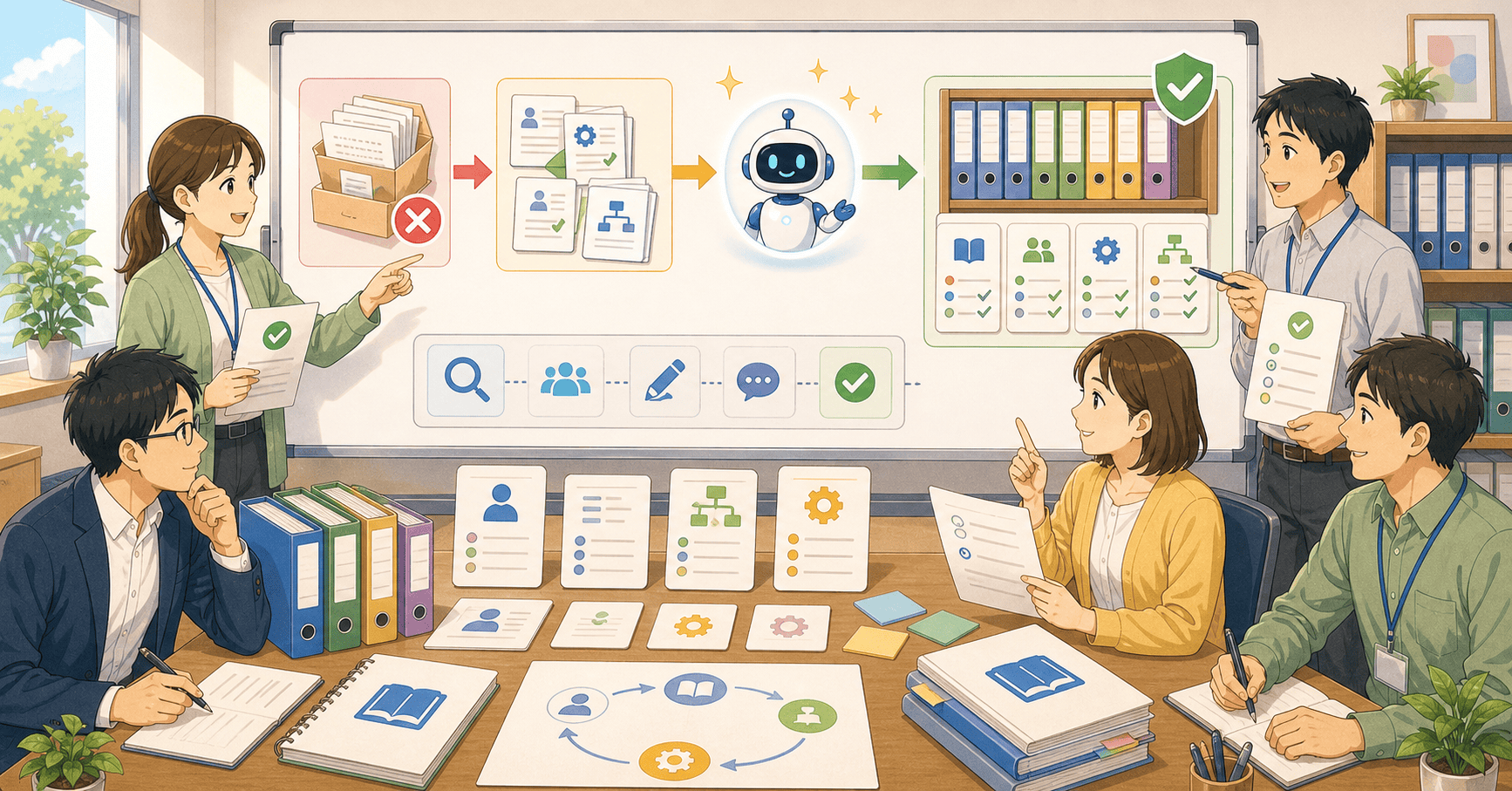 AIで社内マニュアルを整備するのアイキャッチ