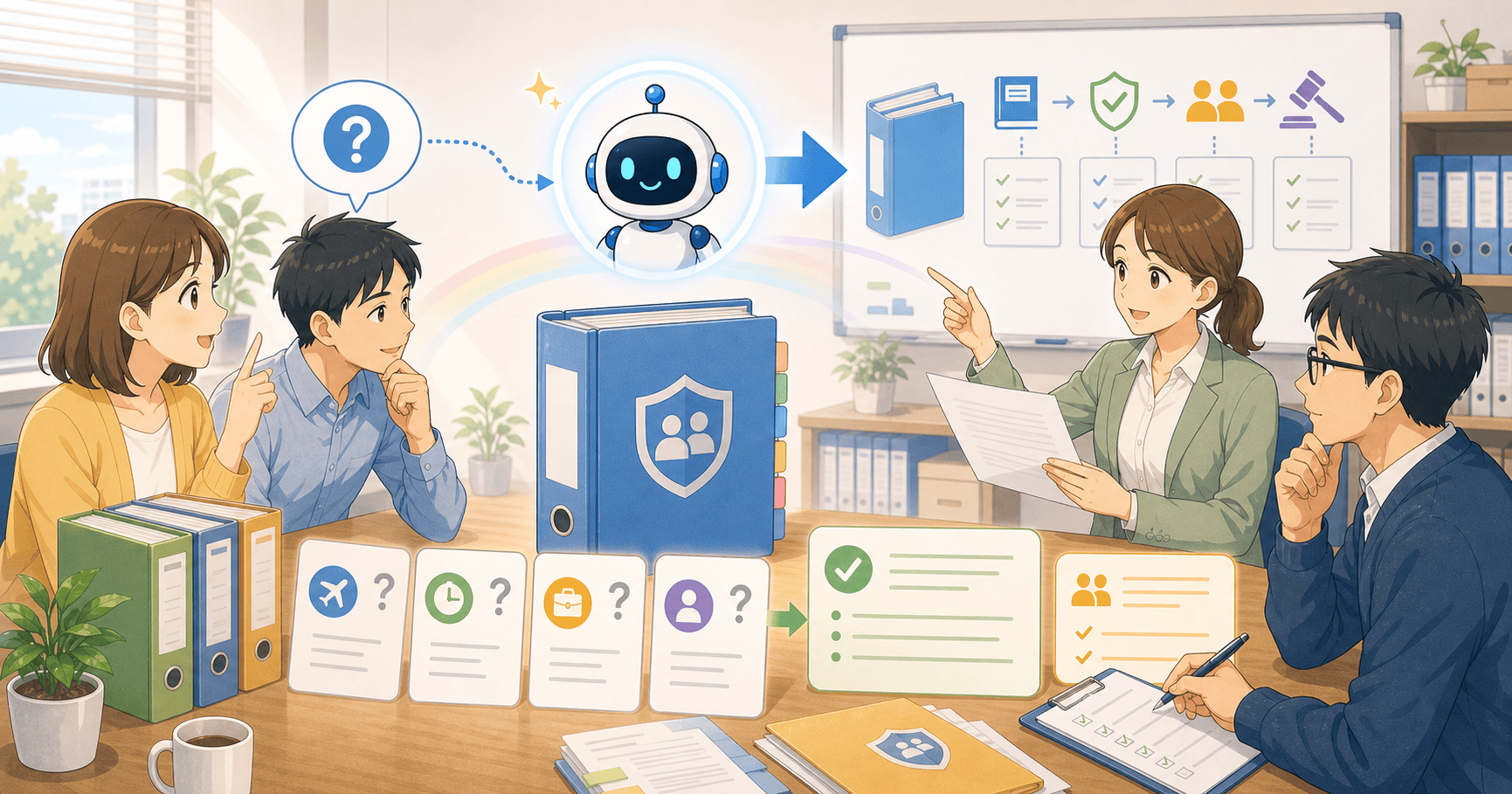 AIで社内規程の質問に答えるのアイキャッチ