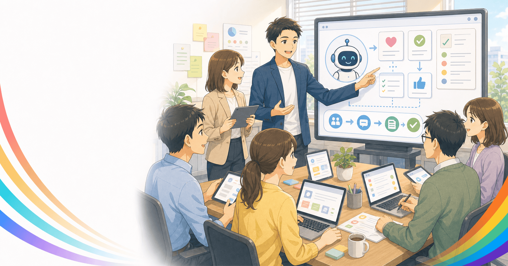 AIチャットボットを社内に定着させるのアイキャッチ