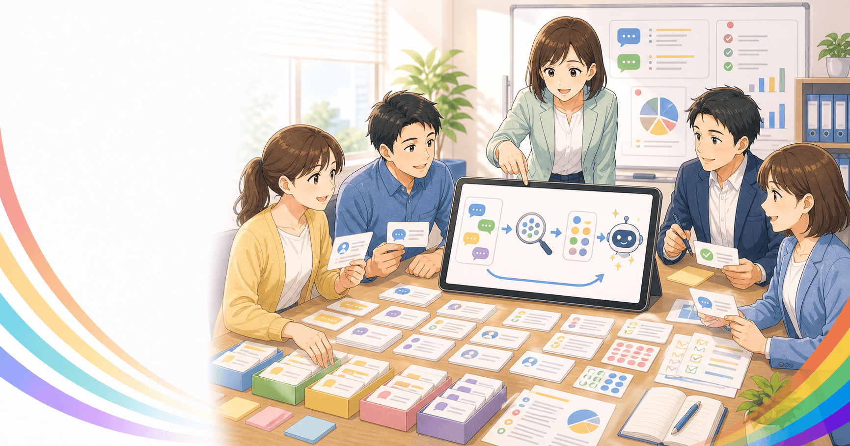 問い合わせログを分析してAIを育てるのアイキャッチ