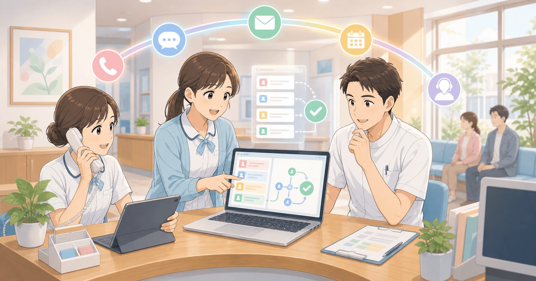 クリニックの問い合わせ対応を効率化するのアイキャッチ