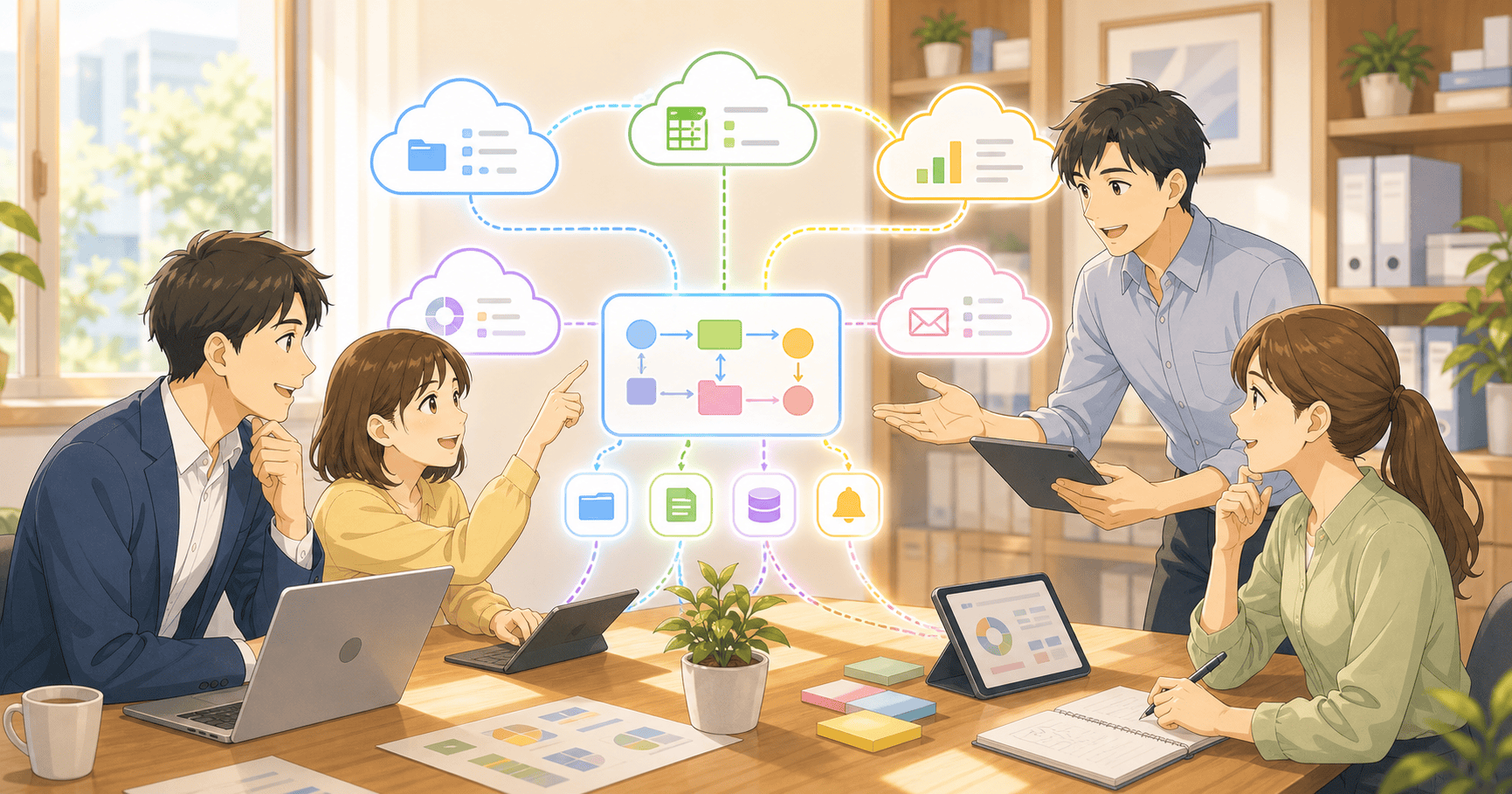 クラウドサービス同士をつなぐのアイキャッチ