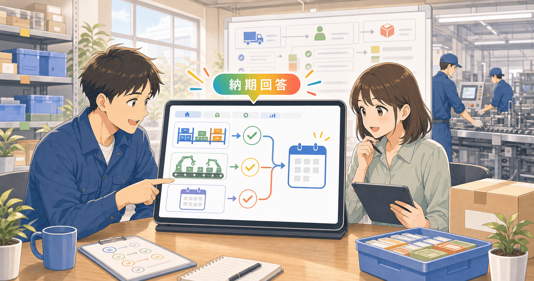 納期回答を早くする在庫・生産の連携のアイキャッチ