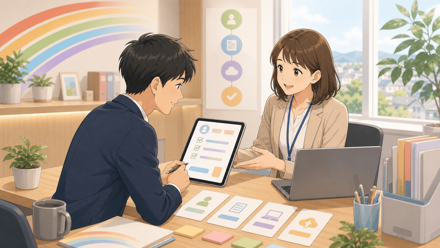 入社手続きをデジタルでスムーズにするのアイキャッチ