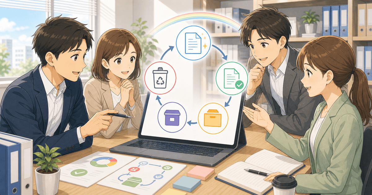 文書のライフサイクル(作成〜廃棄)を管理するのアイキャッチ