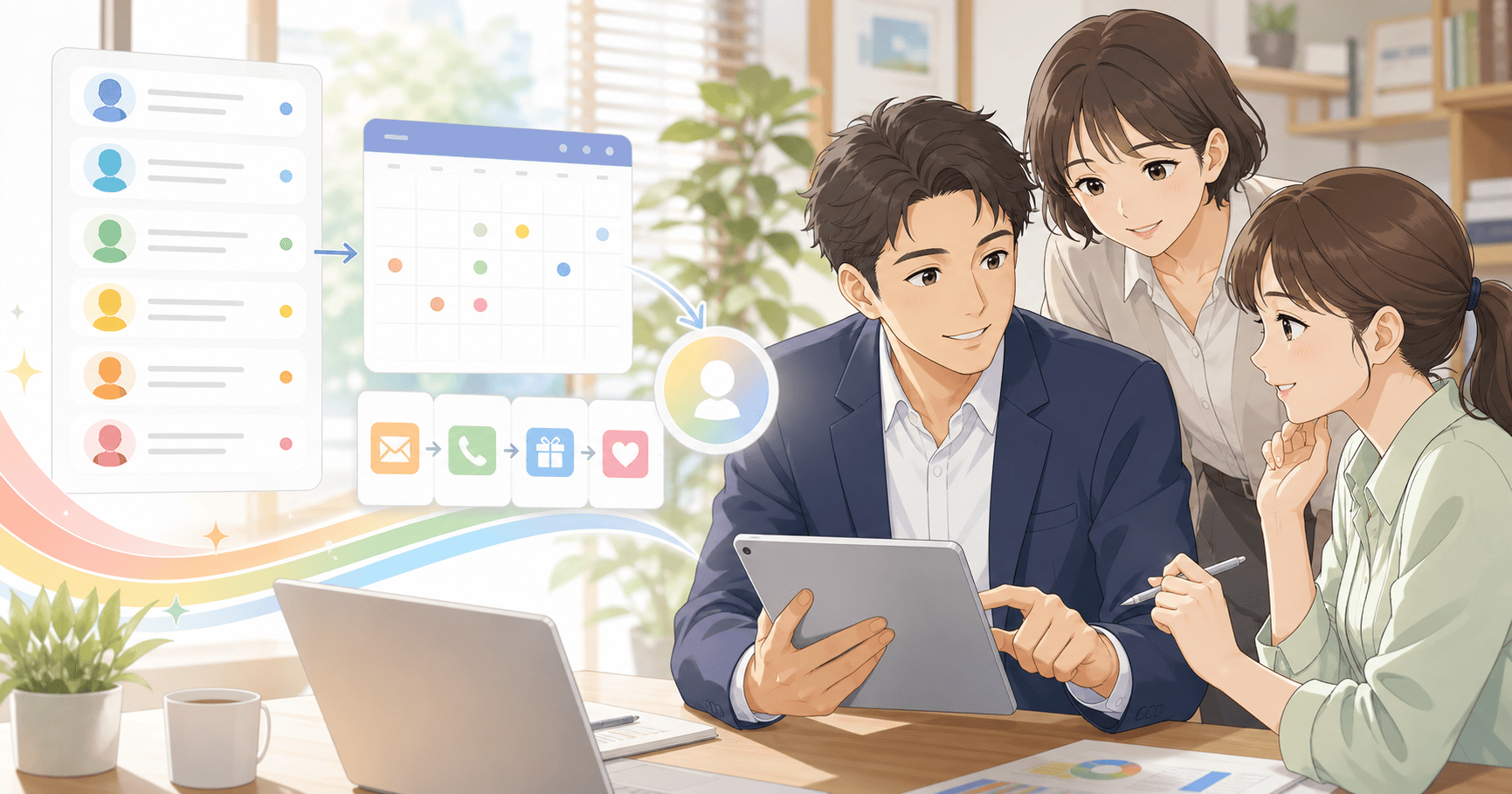 休眠顧客を掘り起こす管理の仕組みのアイキャッチ