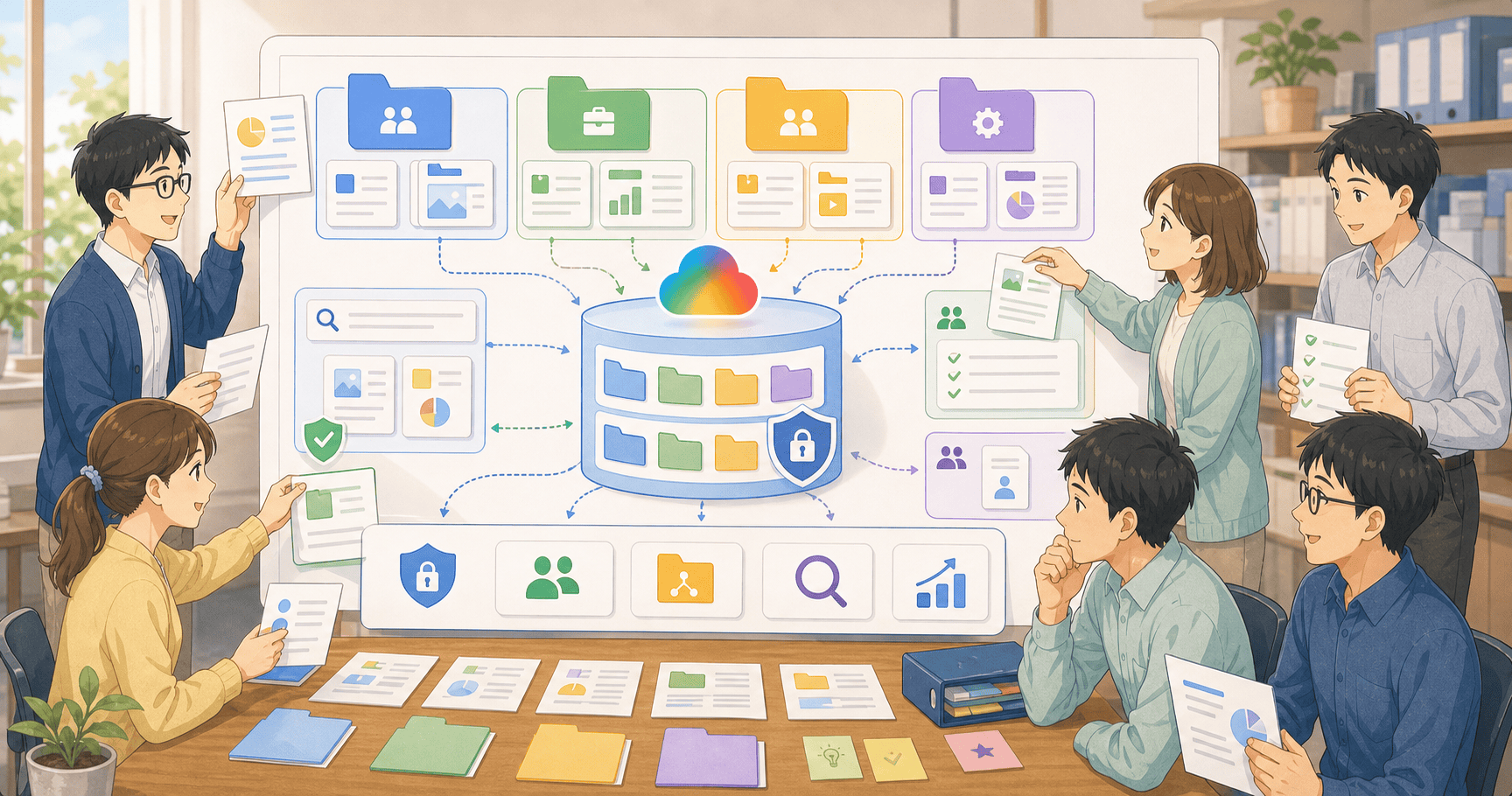 Google DriveをAI活用の社内データ基盤にするのアイキャッチ