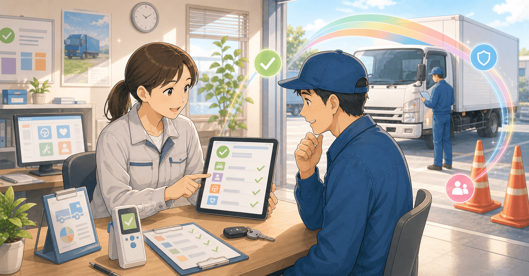 運送業の点呼・安全記録をデジタル化するのアイキャッチ