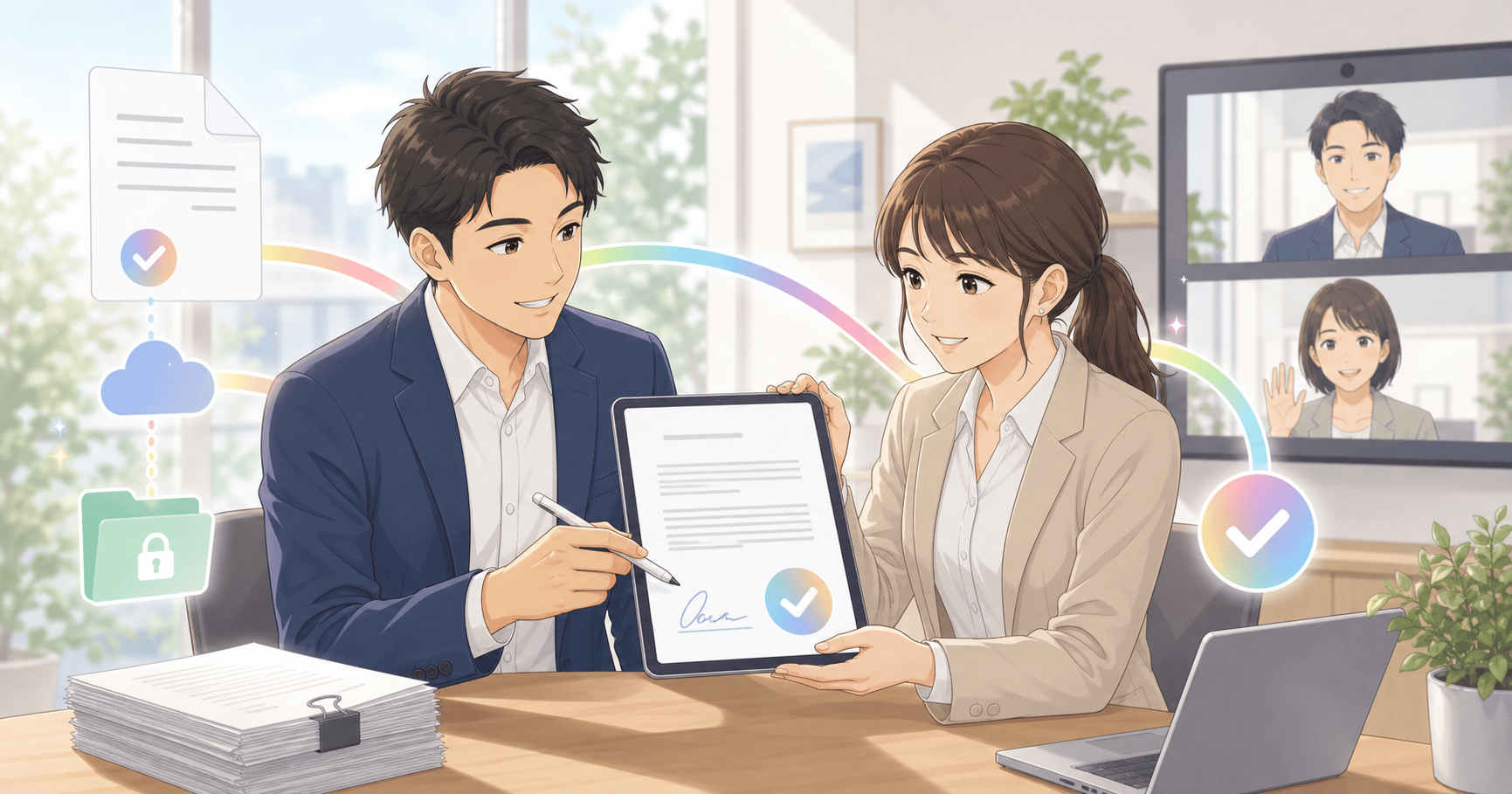 電子契約を導入して契約締結を早くするのアイキャッチ
