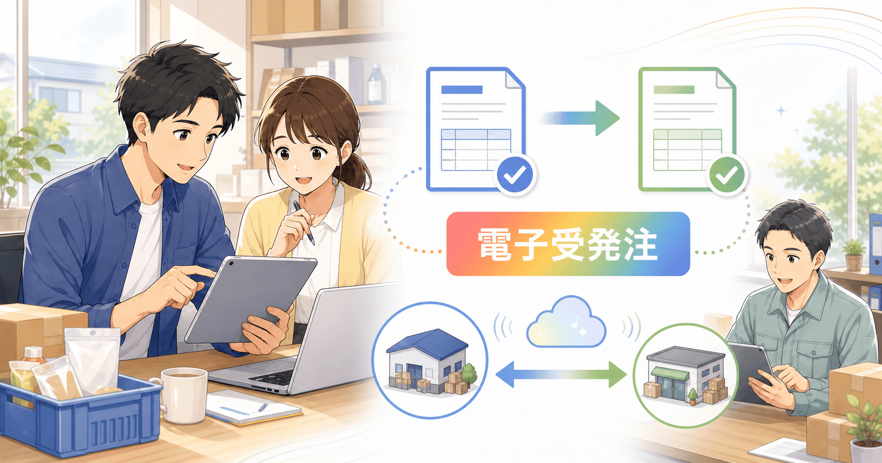 受発注の電子化（EDI）を中小企業で始めるのアイキャッチ