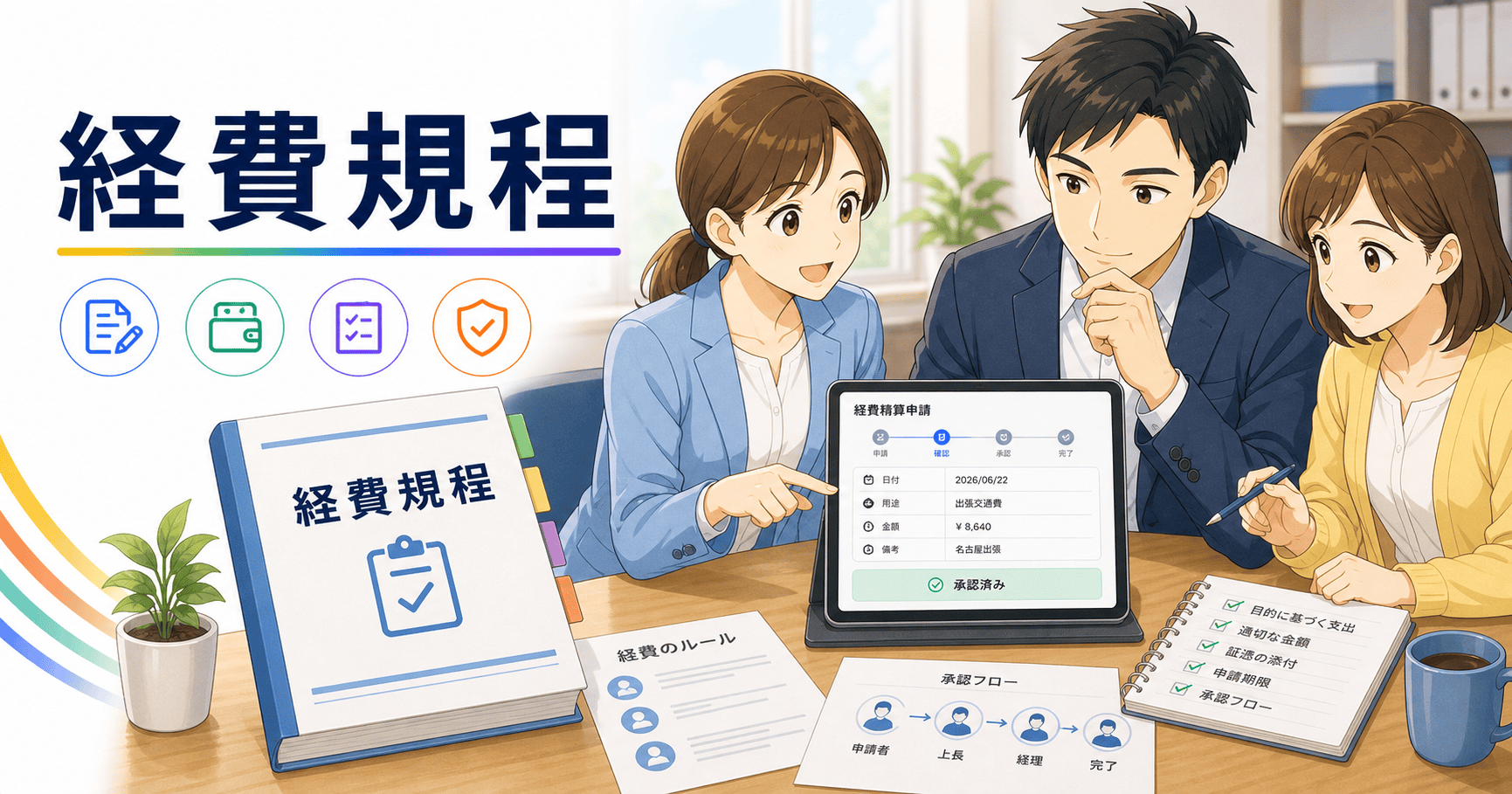 経費規程を整えて精算トラブルを防ぐのアイキャッチ