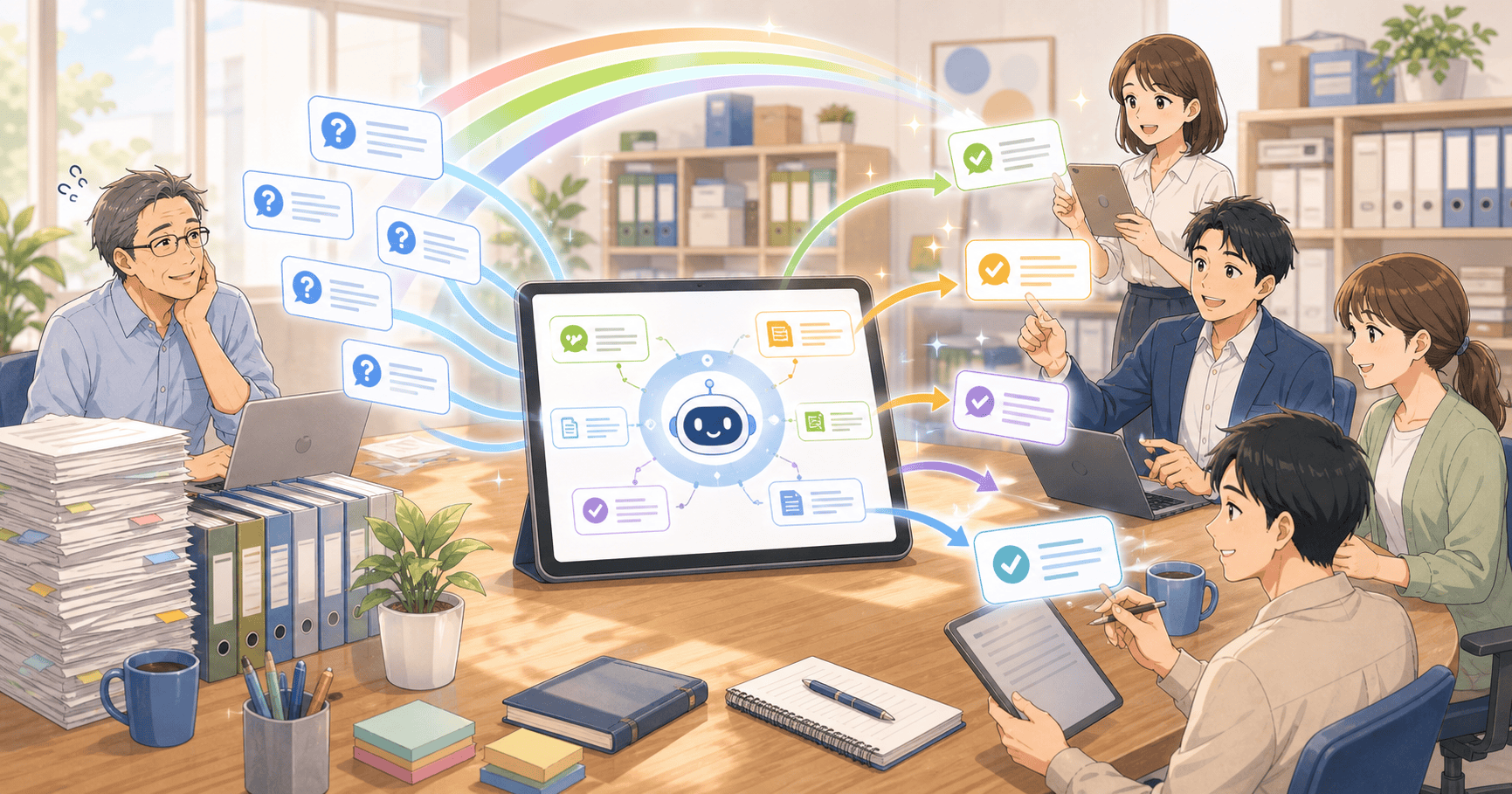 社内FAQをAIに任せて属人化をなくすのアイキャッチ