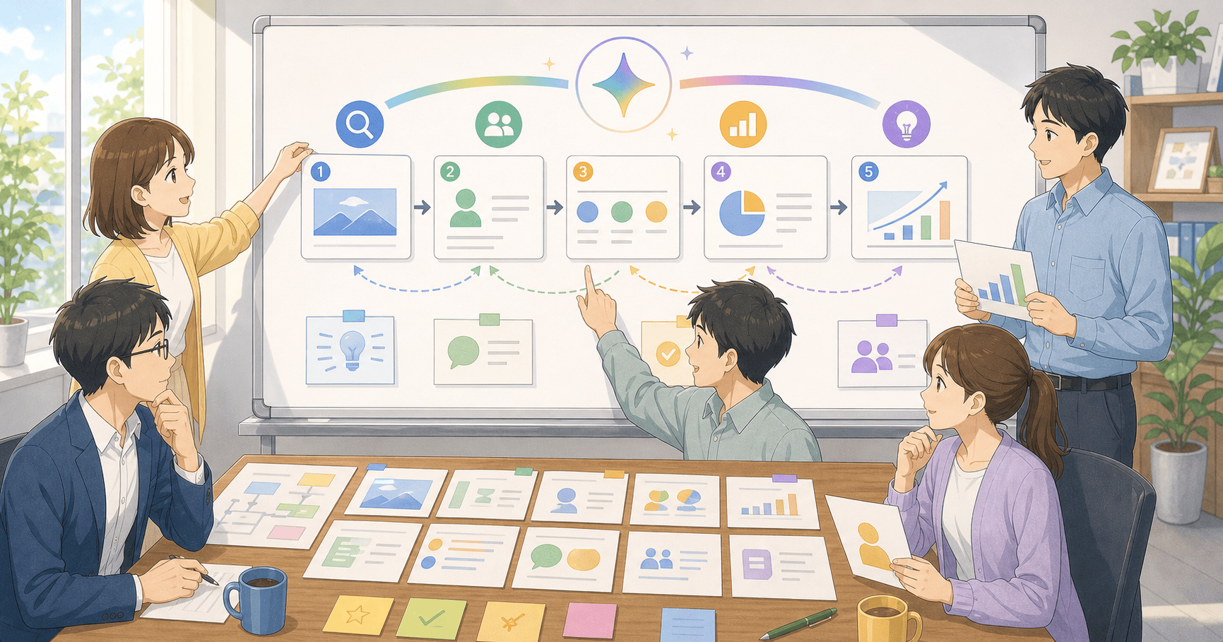 GeminiでGoogleスライドの構成を作るのアイキャッチ