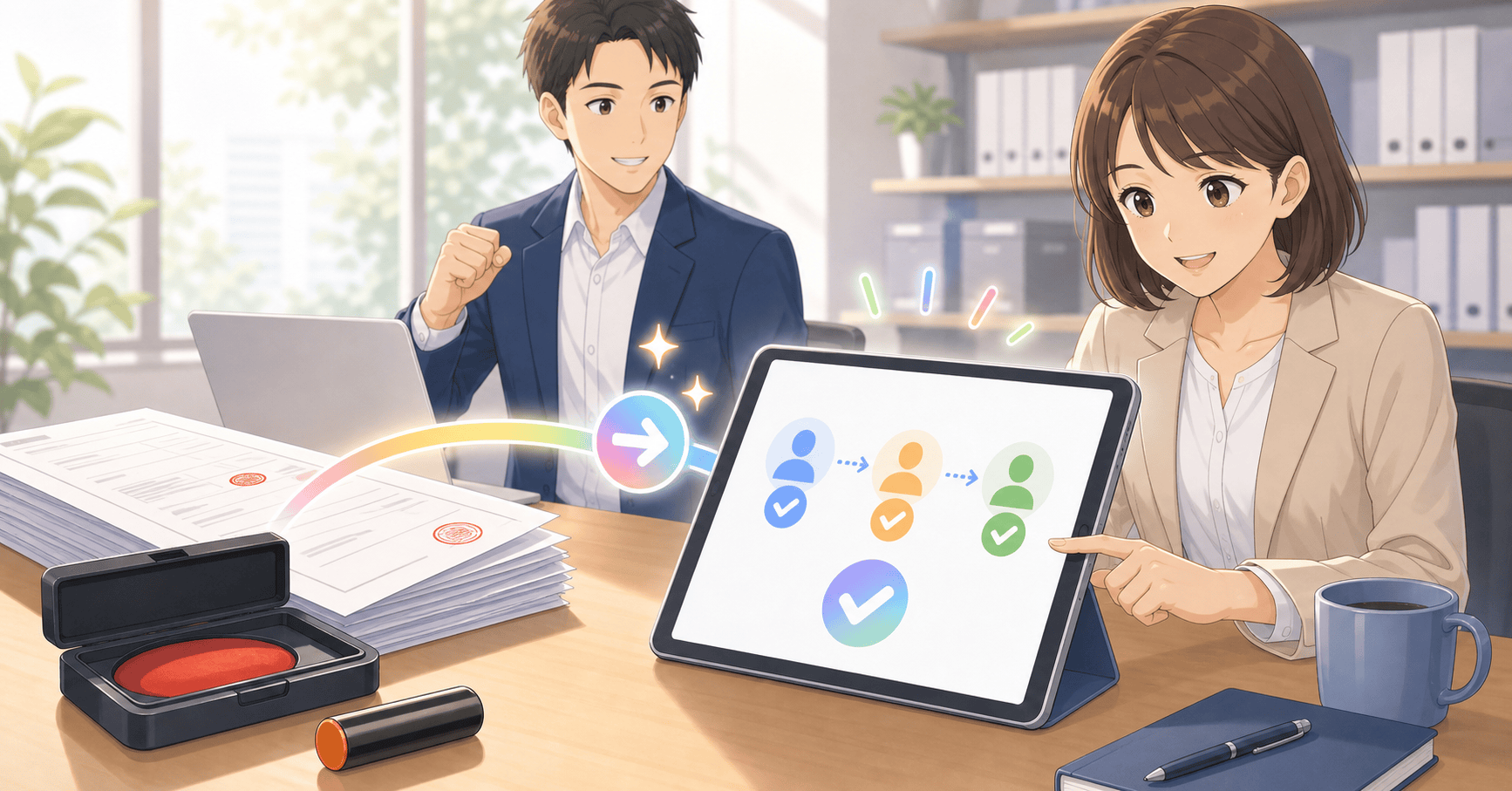 押印・ハンコ業務をなくす進め方のアイキャッチ
