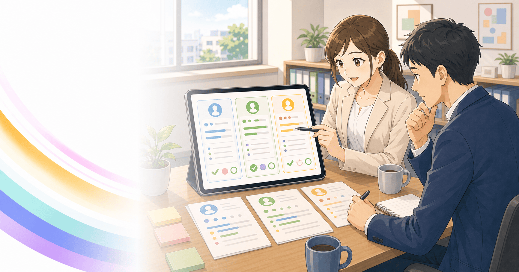 面接の評価を記録して比較するのアイキャッチ