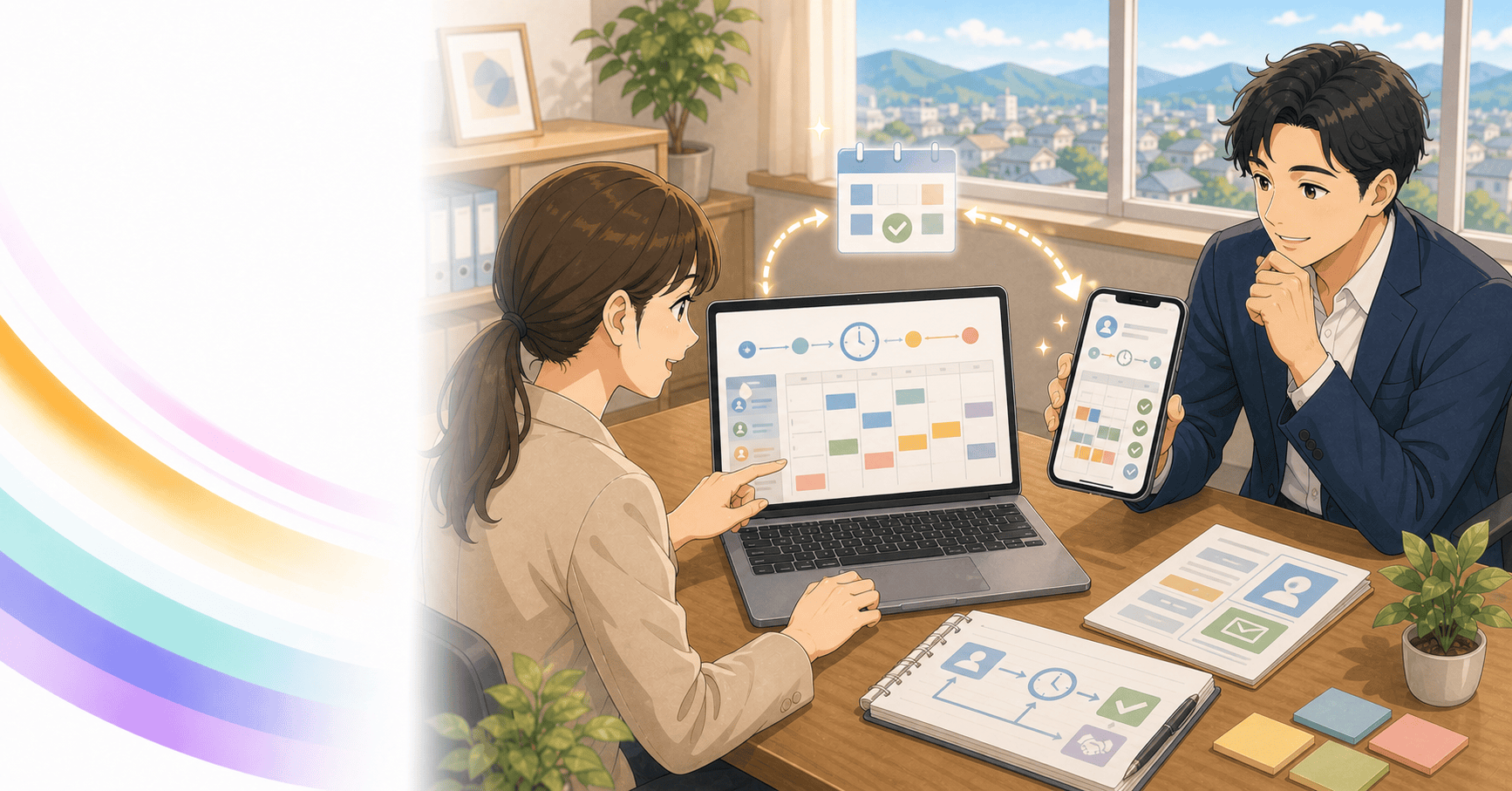面接日程の調整を自動化するのアイキャッチ