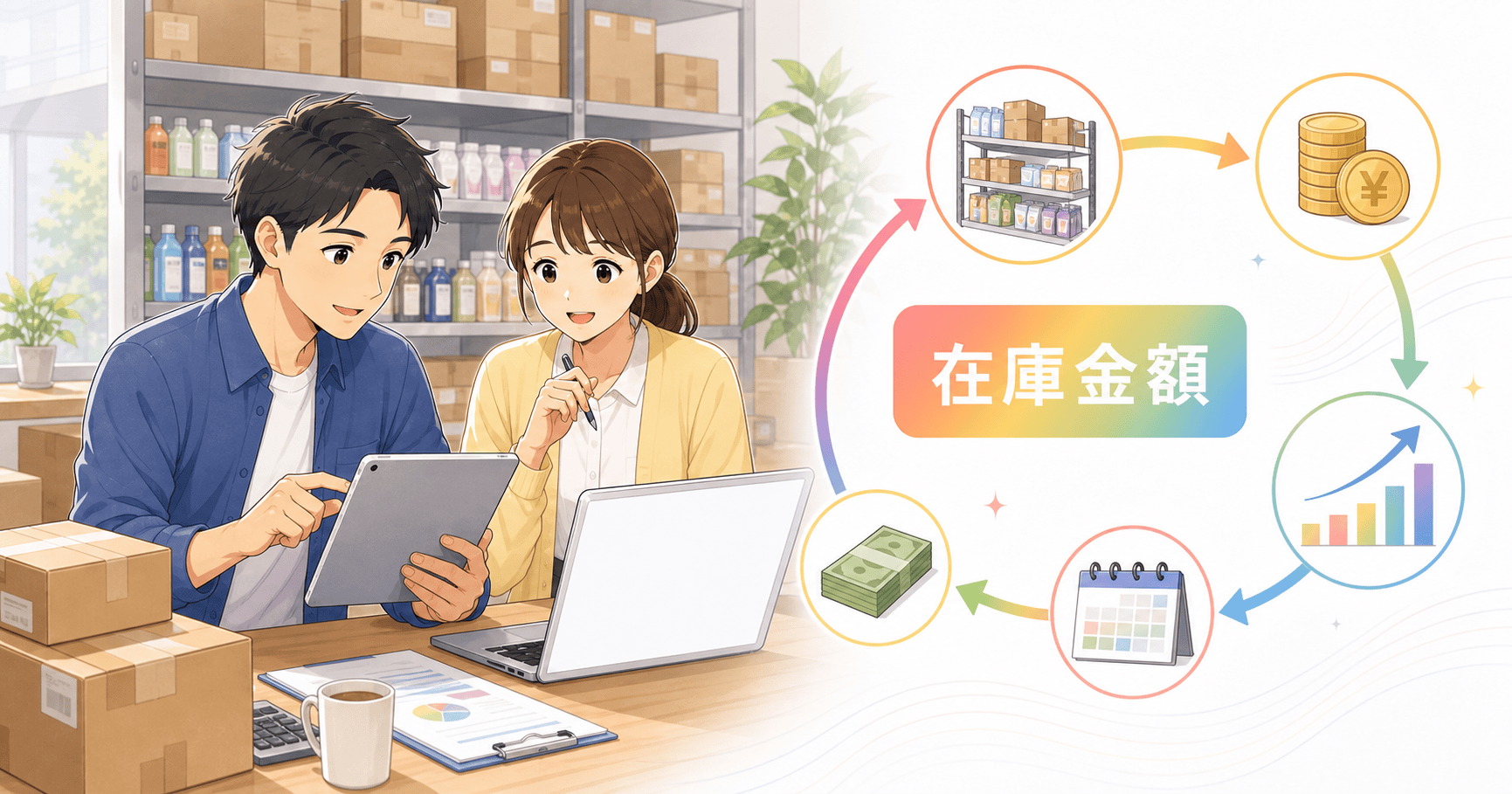 在庫金額を把握して資金繰りに活かすのアイキャッチ