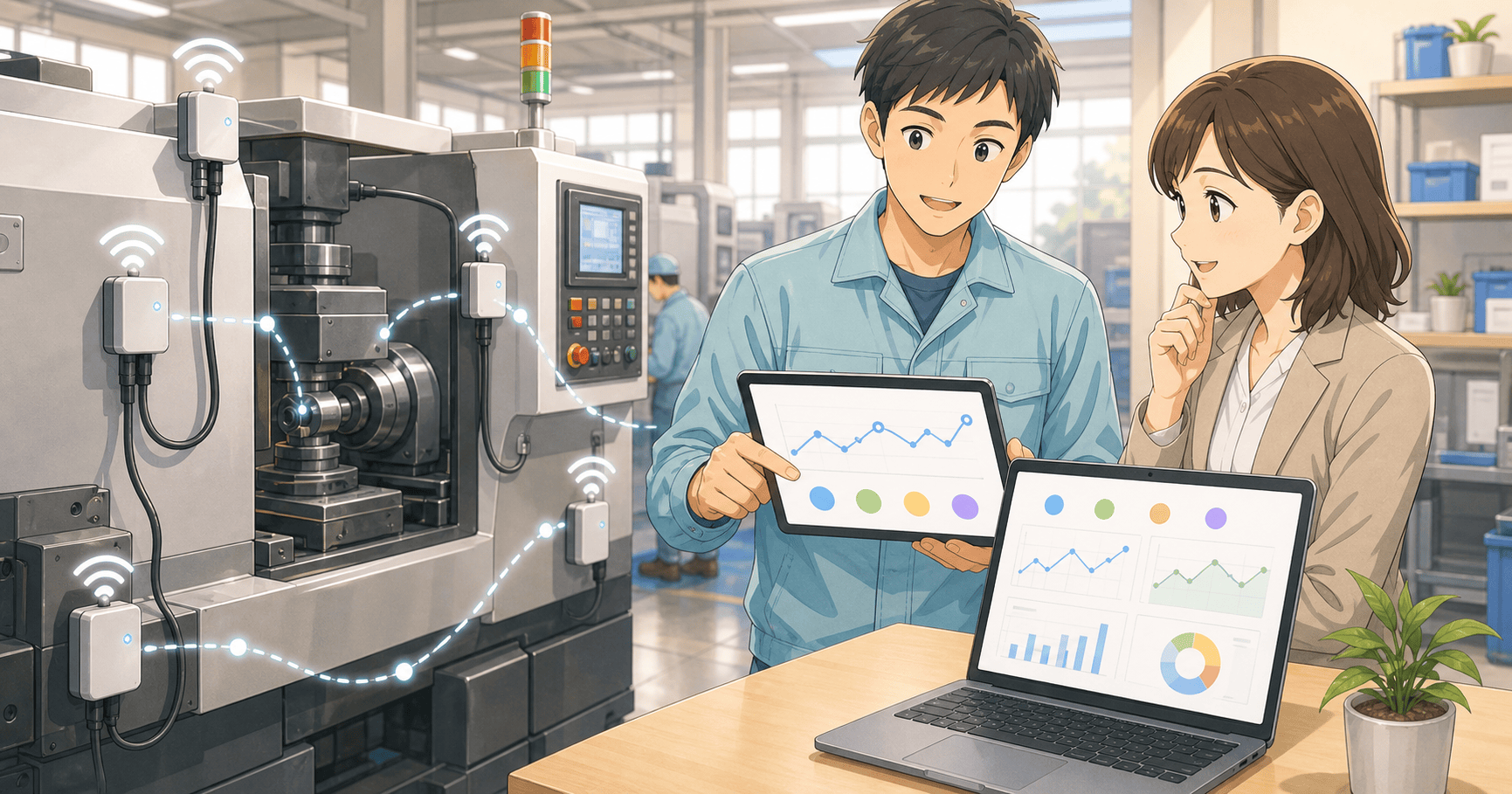 IoTセンサーで設備データを取り始めるのアイキャッチ