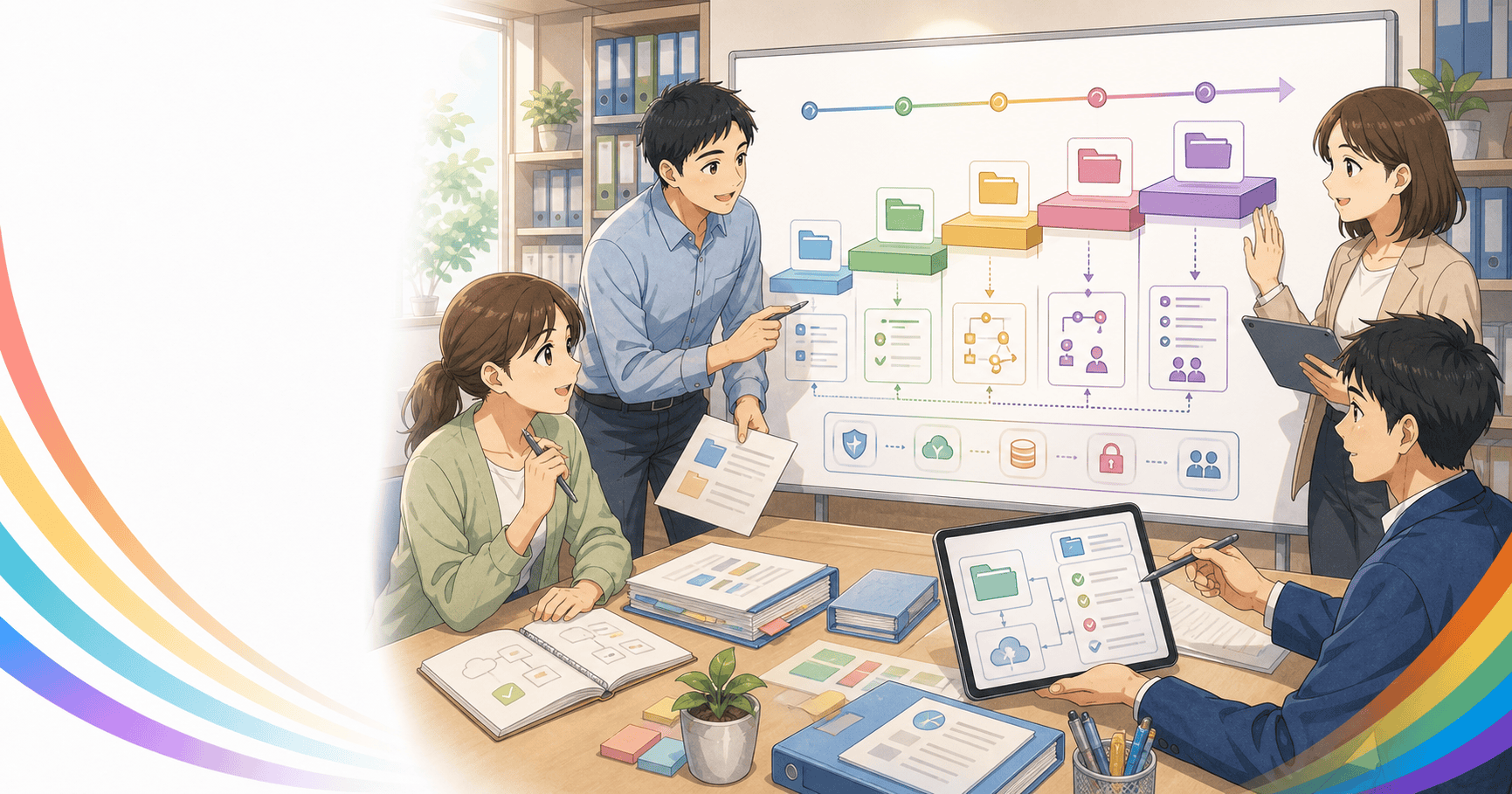 社内ナレッジ基盤を段階的に作るのアイキャッチ