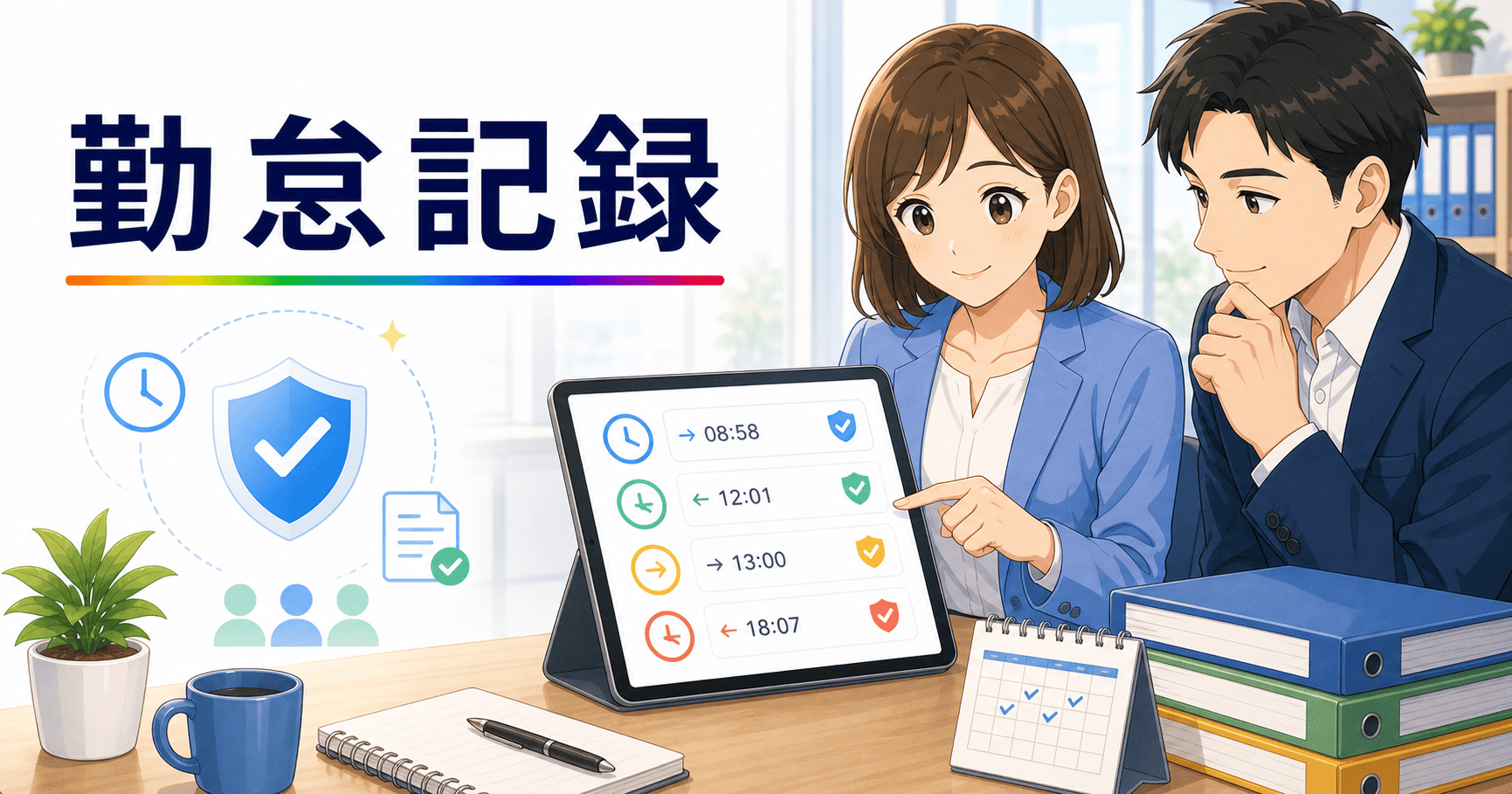 労務トラブルを防ぐ勤怠記録の残し方のアイキャッチ