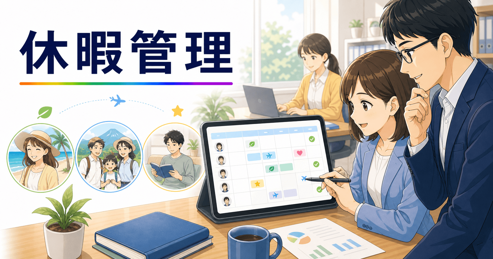 休暇管理(有給・特別休暇)を見える化するのアイキャッチ