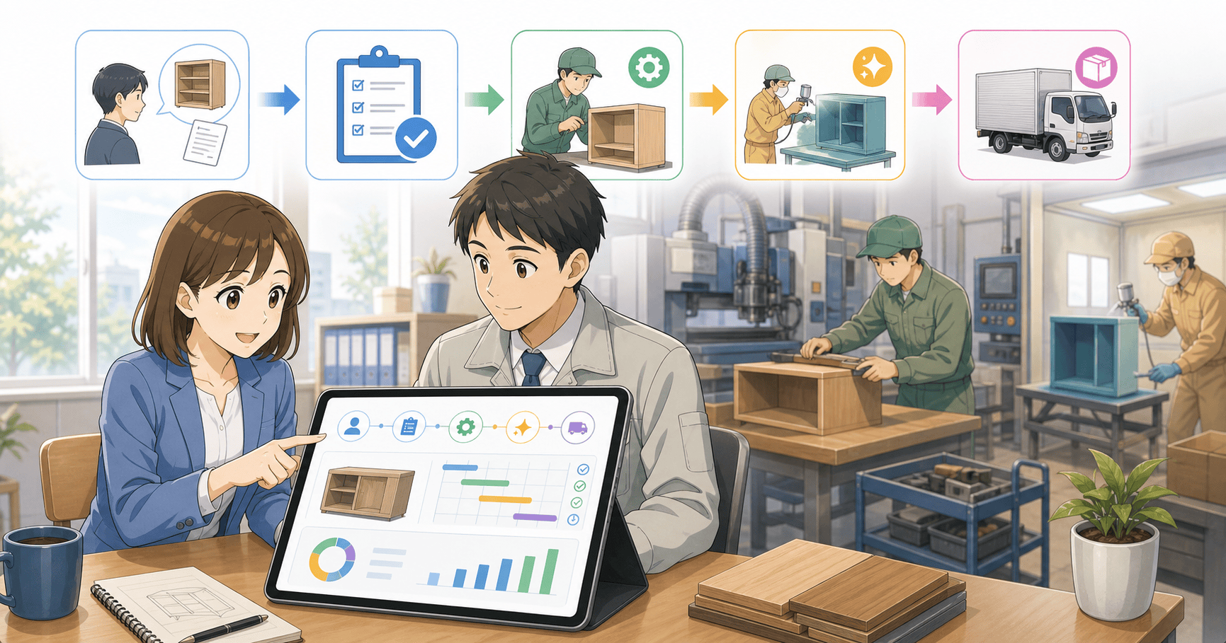 受注生産の進捗と原価を管理するのアイキャッチ