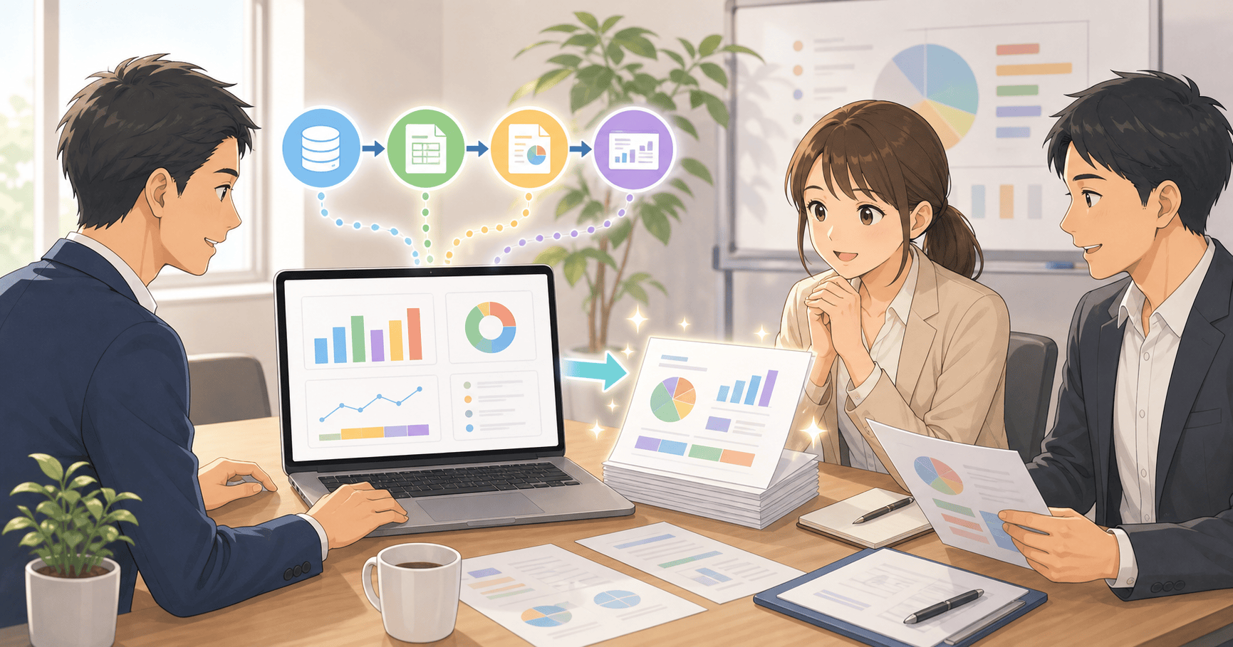 経営会議の資料作成を自動化するのアイキャッチ