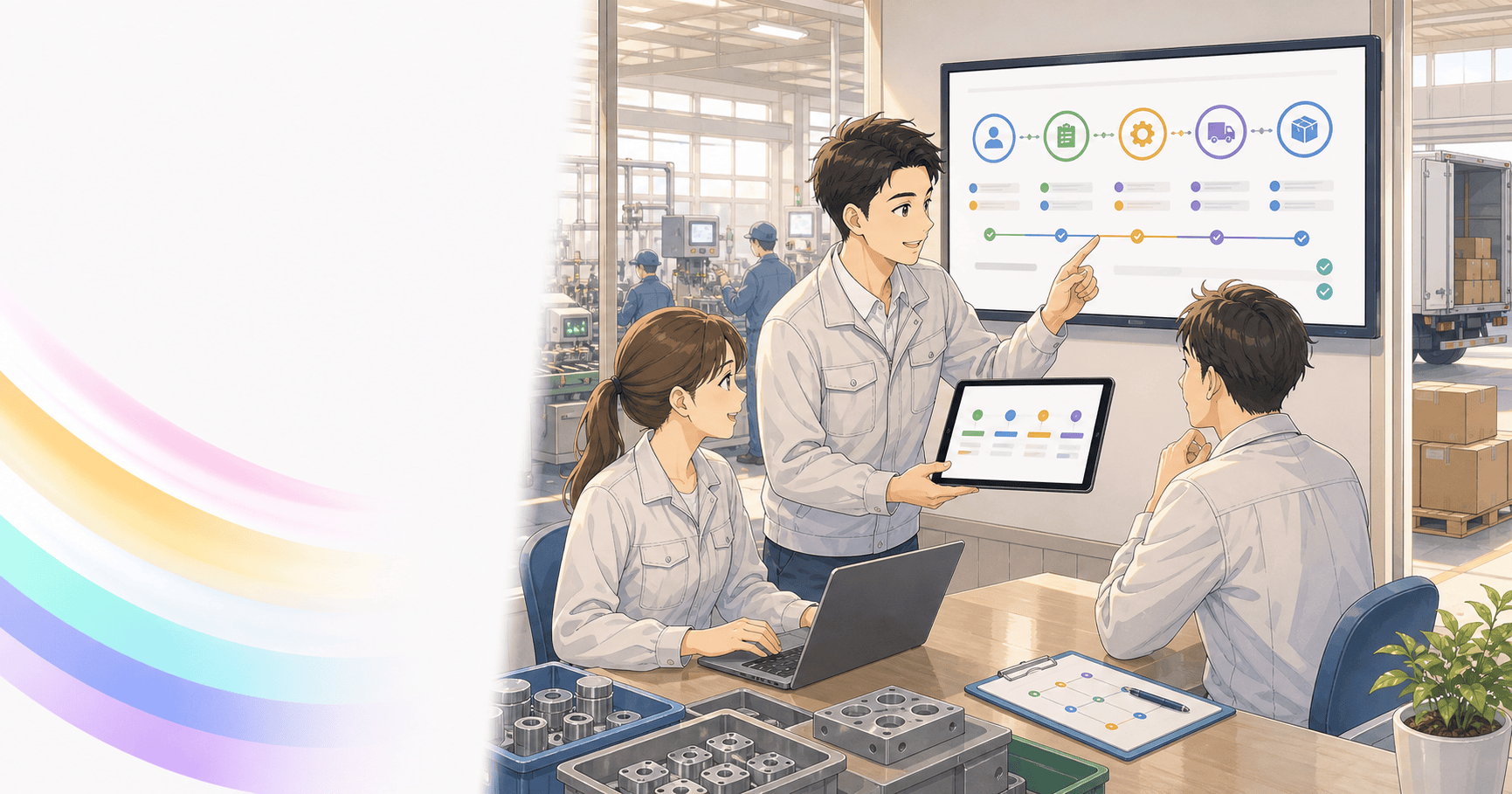 製造業が受注から出荷まで見える化するのアイキャッチ