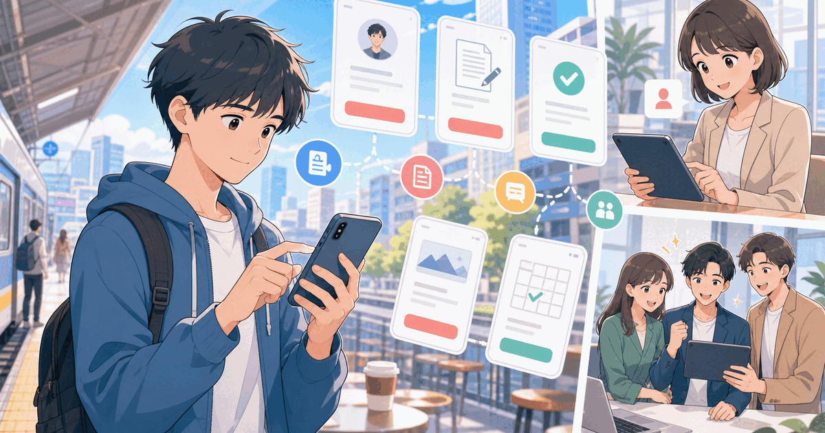 スマホ対応は必須！Z世代・若手人材に選ばれる採用プロセスのデジタル化のアイキャッチ