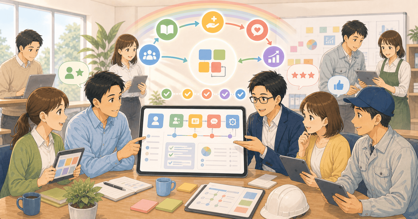 ノーコードを社内に定着させるのアイキャッチ