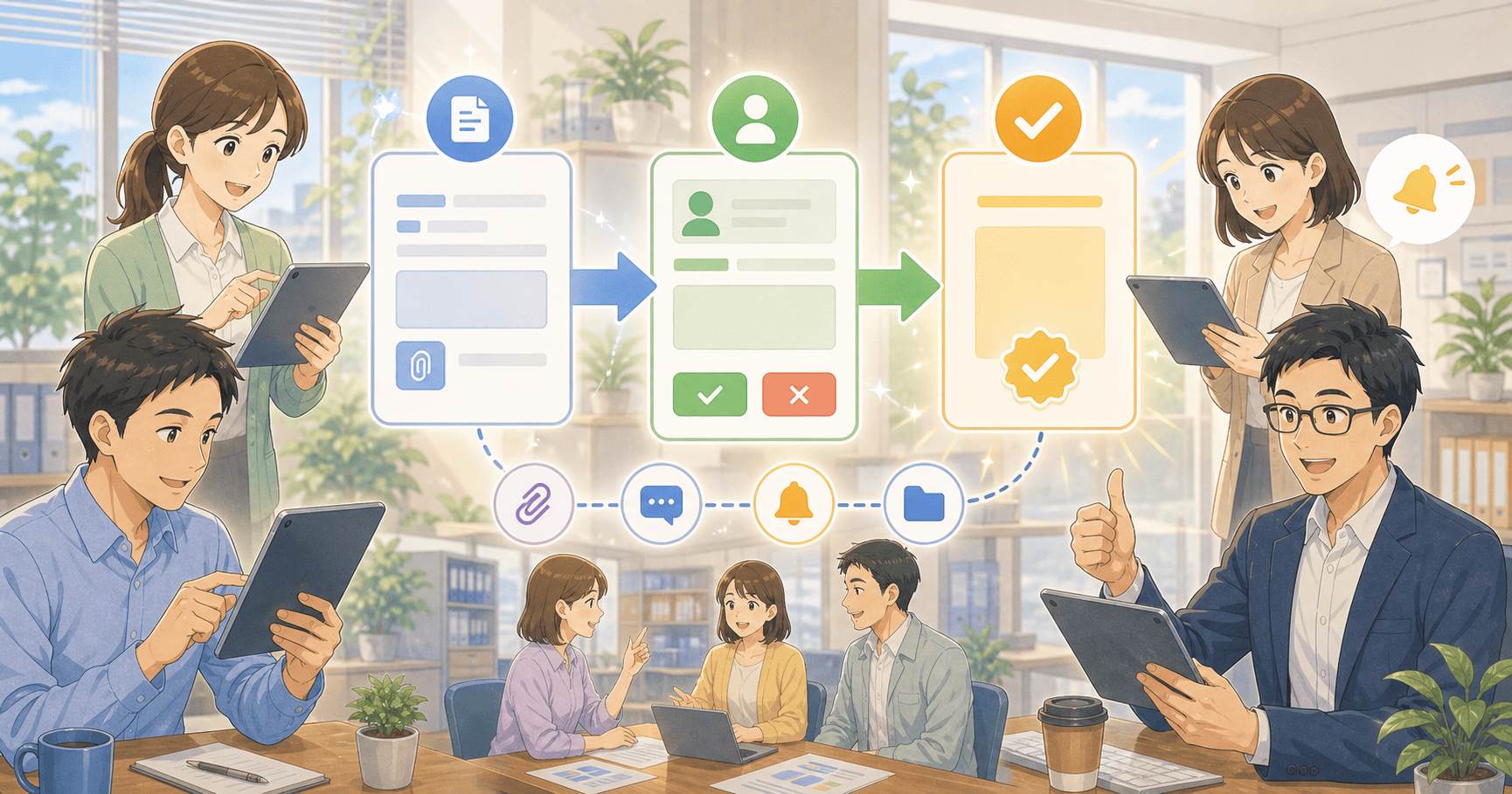 ノーコードで社内申請をデジタル化するのアイキャッチ