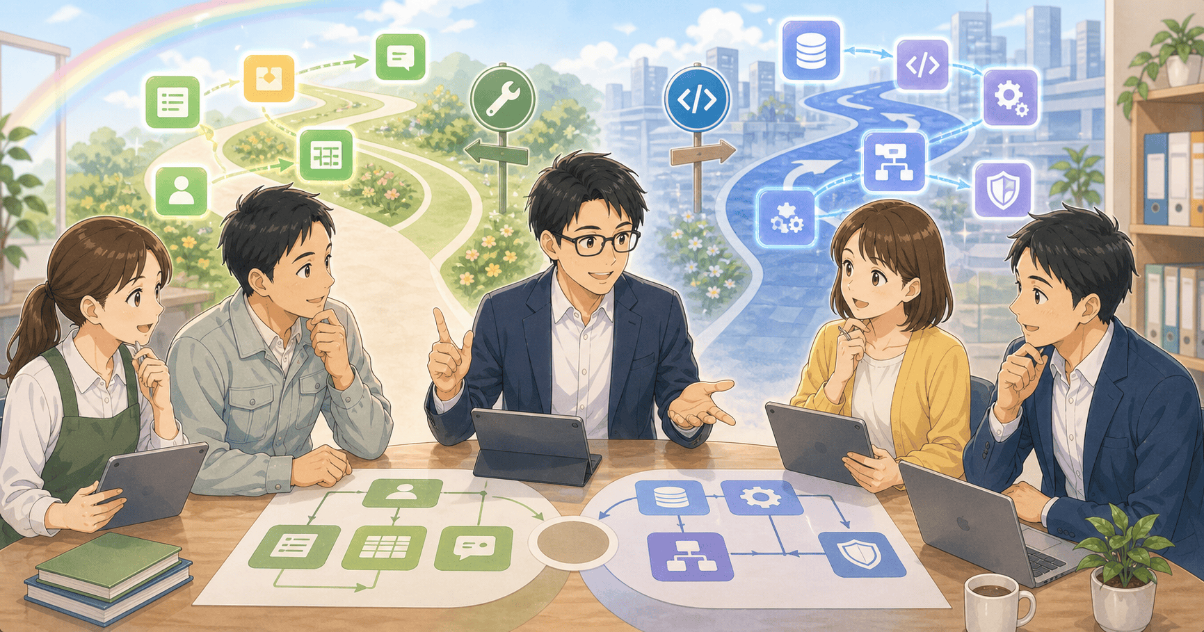 ノーコードから本格開発へ移行する判断のアイキャッチ