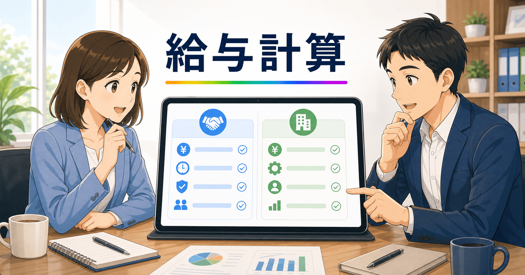 給与計算のアウトソースと内製の比較のアイキャッチ
