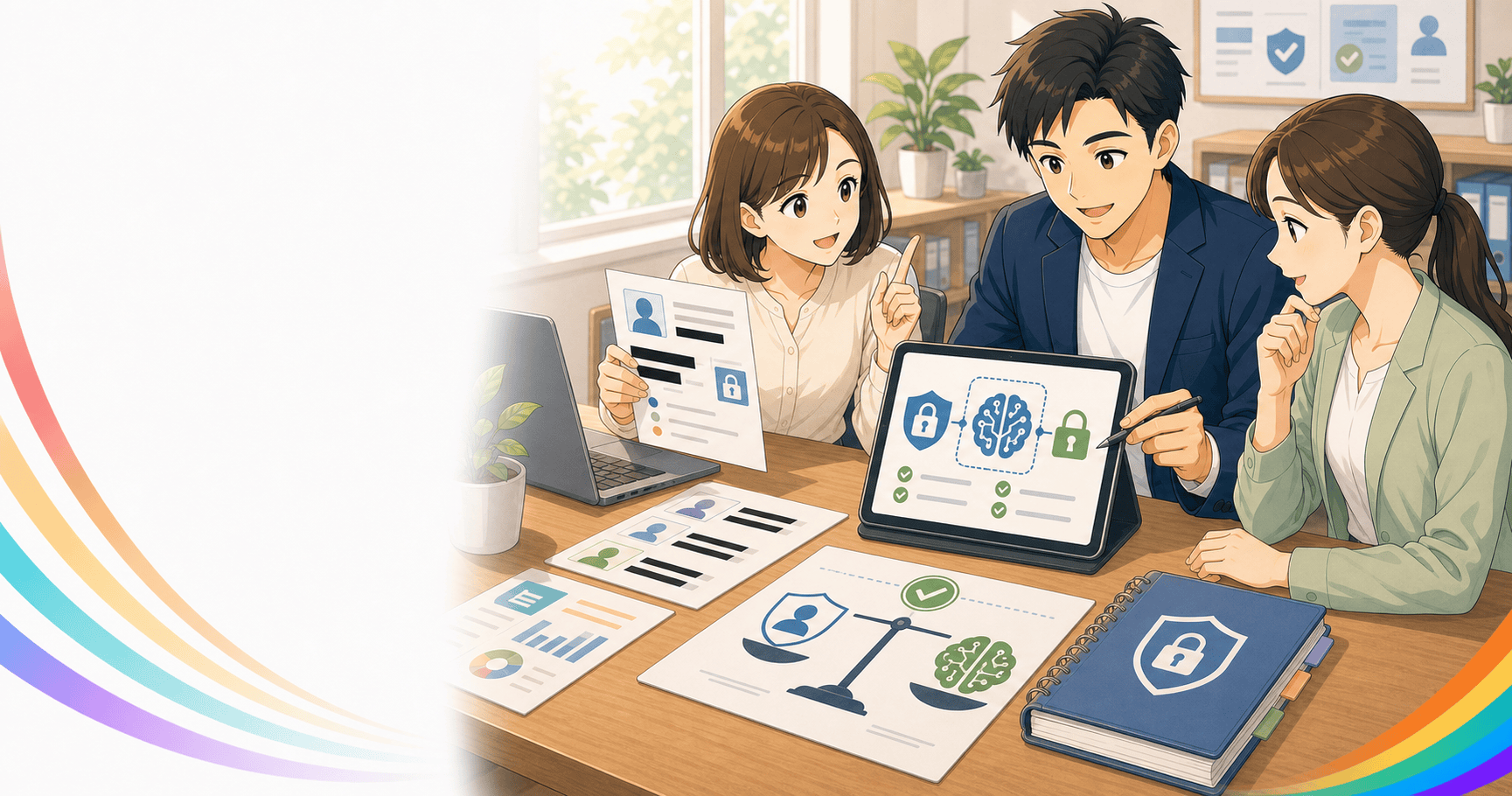 個人情報保護法とAI活用の両立のアイキャッチ