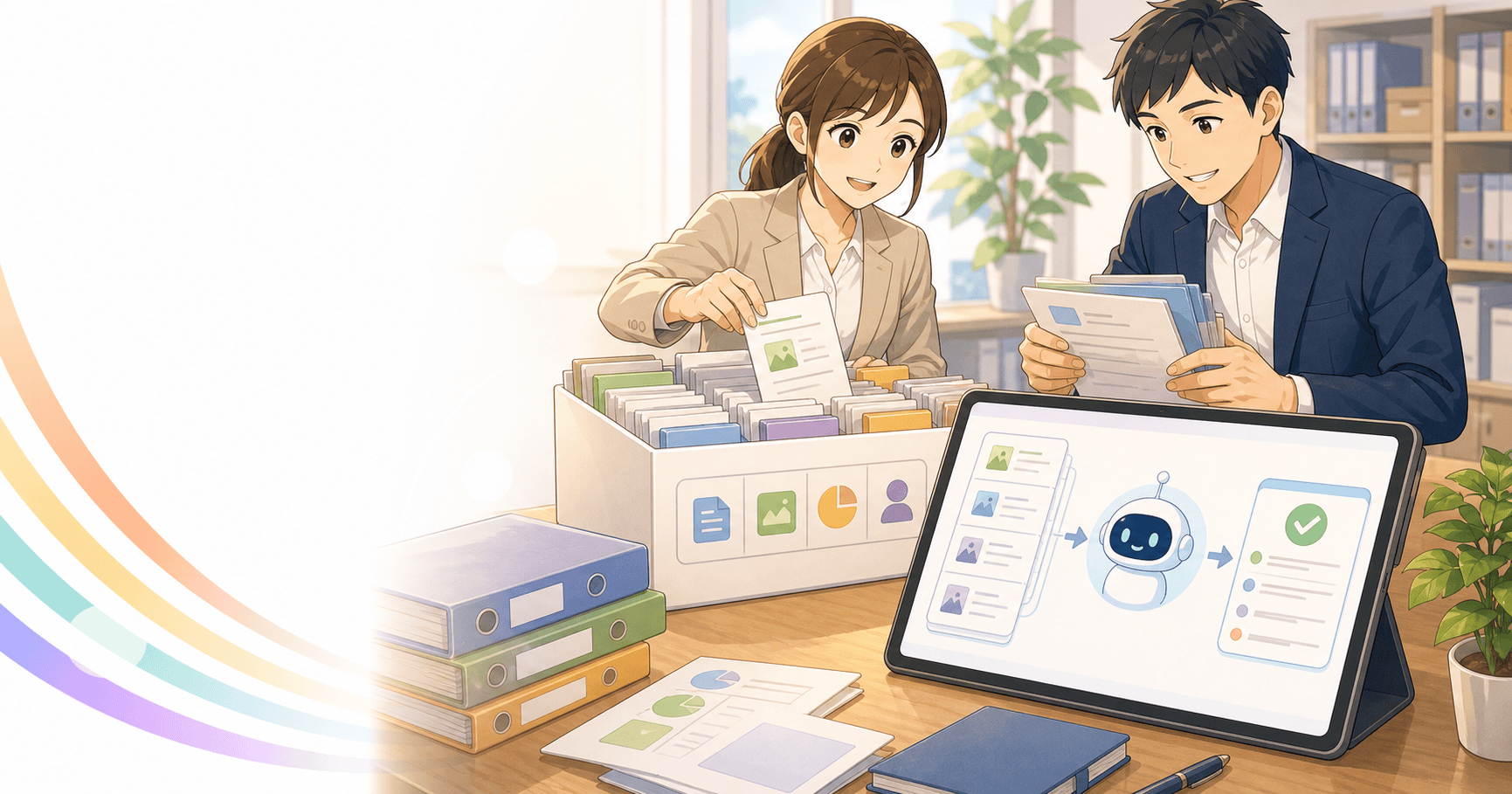 RAGで自社資料に基づいて答えるAIを作るのアイキャッチ