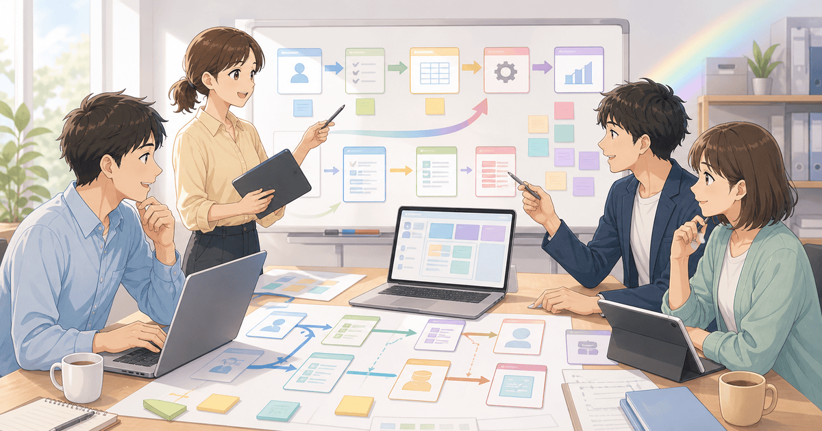 AI開発の要件を業務フローから起こすのアイキャッチ