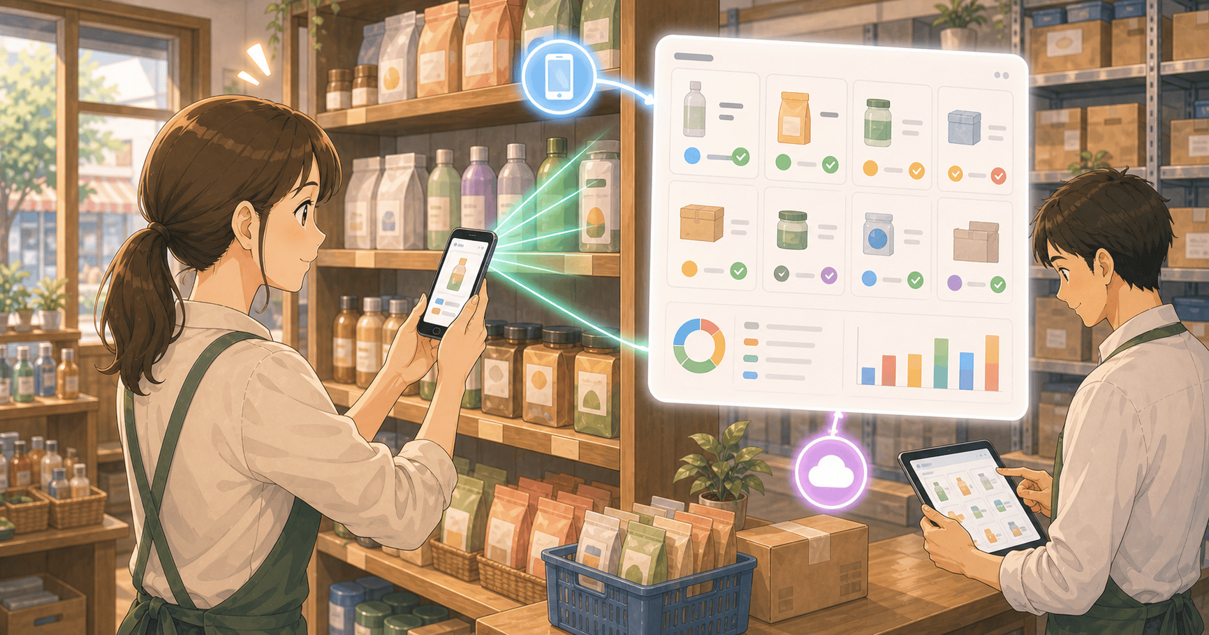 小売店の棚卸をスマホで速くするのアイキャッチ