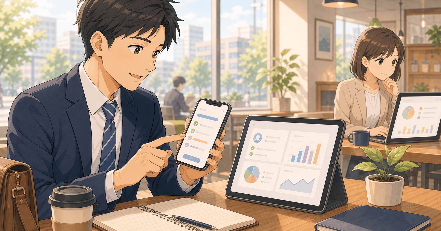 営業日報を入力しやすくして活用するのアイキャッチ